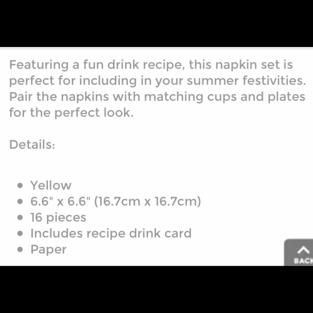 Assortment of tropical themed cocktail party napkins.